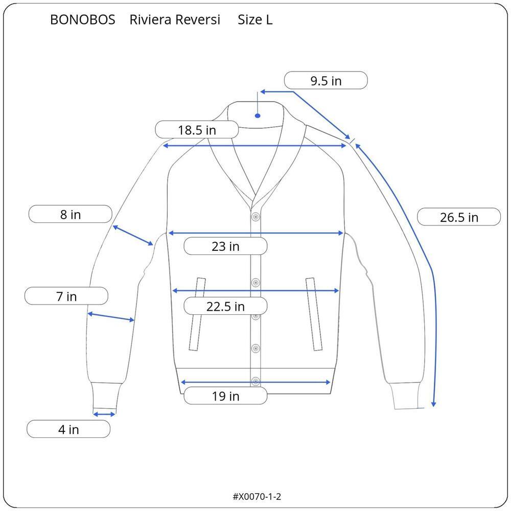 BONOBOS Riviera Reversible Bomber Jacket Men Size M- New with Defects - Picture 11 of 11